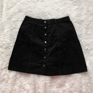 Forever 21 Button Up Corduroy Skirt